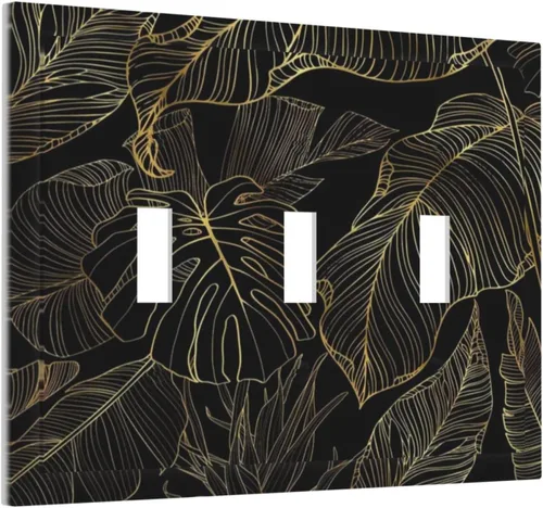 Miniatura 123 de Cubierta de interruptor de luz de palanca individual decorativa de 1 cuadrilla, placa frontal eléctrica para baño, cocina, decoración del hogar