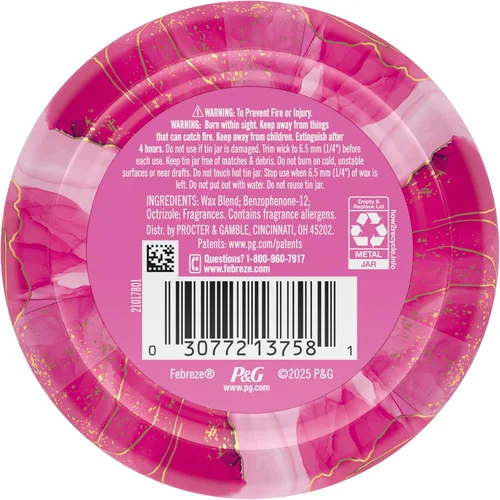 Miniatura 8 de Febreze Vela perfumada, aroma Romance & Desire, vela de 4 mechas de 11 onzas, paquete individual