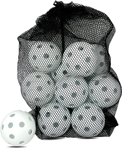 Miniatura 16 de 6 -Pack Pickleball Balls, 26 Holes Outdoor Pickleballs, High Elasticity & Durable Pickle Balls for All Style Pickleball Paddles Indoor Pickleballs