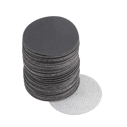 Miniatura 12 de uxcell Disco de lijado de gancho y bucle de 2 pulgadas, carburo de silicio húmedo/seco, grano 60, 50
