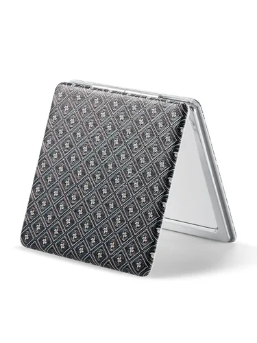 Miniatura 18 de Omiro - Espejo compacto, cuero PU clásico. Ampliación 1x/3x, ultra portátil para el bolsillo, ideal para bolsos y viajes (negro)