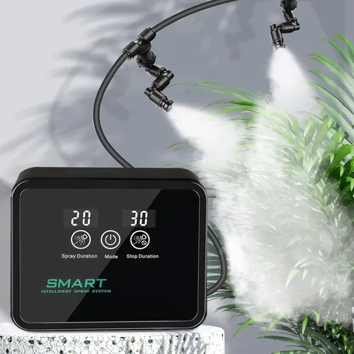 Sistema de nebulización automática Reptile Mister, humidificadores de reptiles con controlador de sincronización inteligente, humidificador de