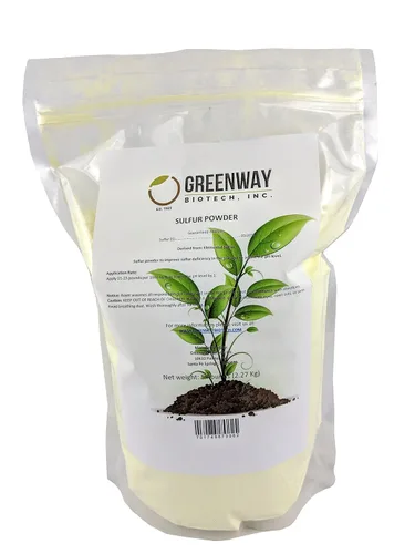 Miniatura 6 de Greenway Biotech, Inc. Fertilizante orgánico en polvo de azufre para plantas, necesario para reducir el pH y mejorar las deficiencias de azufre