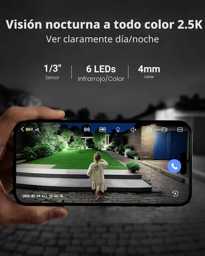 Miniatura 3 de ANNKE Cámaras de seguridad solar de 4MP inalámbricas para exteriores, sistema de cámara de seguridad para el hogar de 5MP con 4 cámaras, vista
