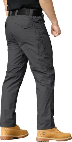 Miniatura 3 de CARWORNIC Pantalones tácticos ligeros para hombre, pantalones cargo militares, resistentes al agua, para senderismo, trabajo