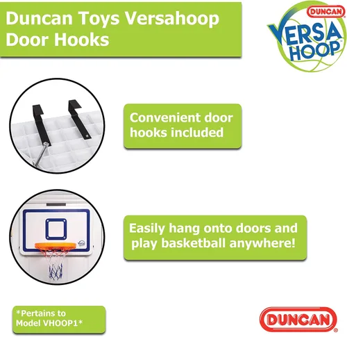 Miniatura 5 de Duncan Toys VersaHoop - Kit de aro XL de minibasket para uso en interior/exterior, aro de gran tamaño, pelota duradera, gancho de puerta, juego