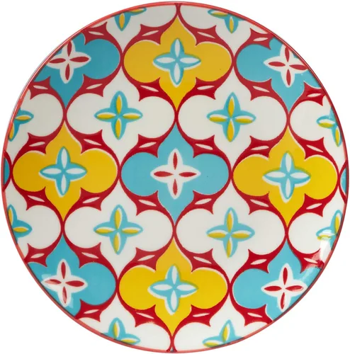 Miniatura 6 de Certified International Damask Floral - Platos de canapé/almuerzo de 6 pulgadas, diseños surtidos, multicolor, grande, juego de 6
