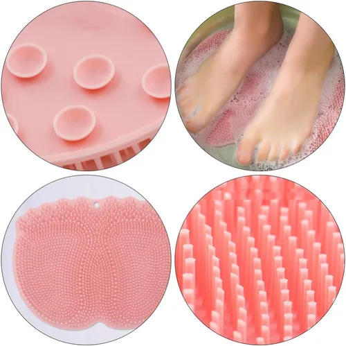 Miniatura 8 de 1 cojín de masaje de pies antideslizante para ducha, tapete antideslizante para la espalda, cepillo para la ducha, masajeador de pies, tapete