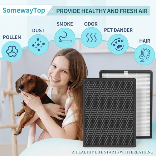 Miniatura 3 de AP-B102 - Juego de filtros de repuesto compatibles con filtros ifier Alexapure Breeze Air Pur de repuesto AP-B102 y 3049 3 en 1 limpiador de aire