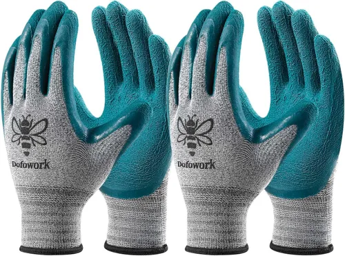 Miniatura 10 de DOFOWORK Gardening Gloves - 6 Pair Gardening Gloves for Women/Men, Breathable Natural Latex Garden Gloves with Grip
