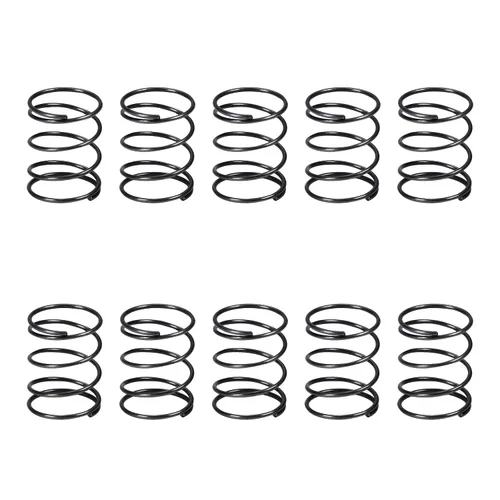 Miniatura 26 de MroMax 20Pcs Compressed Spring, 0.04" Wire Dia, 0.31" OD, 1.57" Free Length, Gray Black Spring Steel Extended Coil Compression Spring
