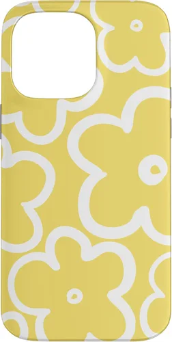 Miniatura 20 de iPhone 16 Cute Flower Pattern Wildflower Lemon Yellow and White Floral Case