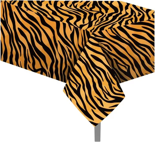 Miniatura 27 de 1 paquete de mantel de plástico con diseño de bandera americana del 4 de julio para fiesta, 54 x 87 pulgadas de largo, mantel rectangular para bufé