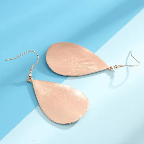 Miniatura 4 de Pendientes de lágrima hechos a mano con pendientes colgantes con acabado cepillado