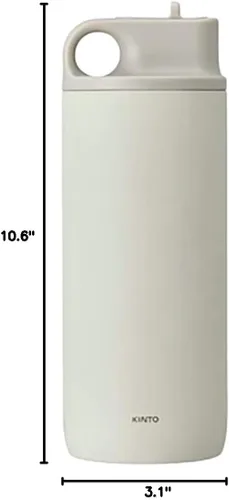 Miniatura 5 de Kinto 20284 Active Tumbler, 20.3 fl oz (20.3 fl oz), color rosa ceniza