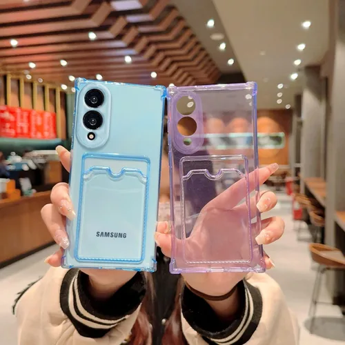 Miniatura 129 de Tuokiou Funda para Samsung Galaxy A14 5G, Fundas Protectoras Transparentes con Ranura para Tarjetas, Funda Cartera de TPU Suave Ajustada Resistente