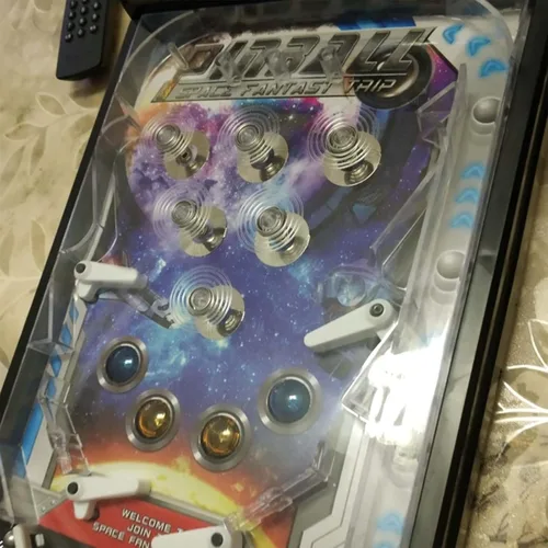 Miniatura 5 de Retro Arcade Game Desktop Pinball Machine Electronic Super Marble Arcade Machine Mini Pinball Juego con marcador de música ligera