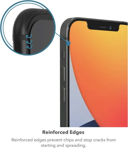 Miniatura 4 de ZAGG Glass Elite VisionGuard+ Protector de Pantalla - iPhone 12 Mini - Protección contra Impactos, Arañazos, Huellas Dactilares, Manchas