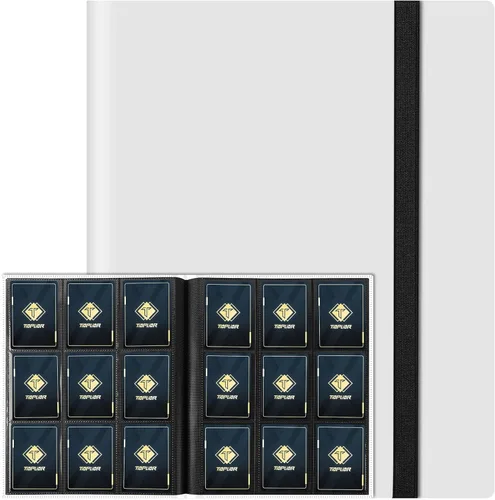 Miniatura 11 de Carpeta de tarjetas de 4 bolsillos para 160 fundas, carpeta de tarjetas Ablum para colección de tarjetas intercambiables para tarjetas deportivas