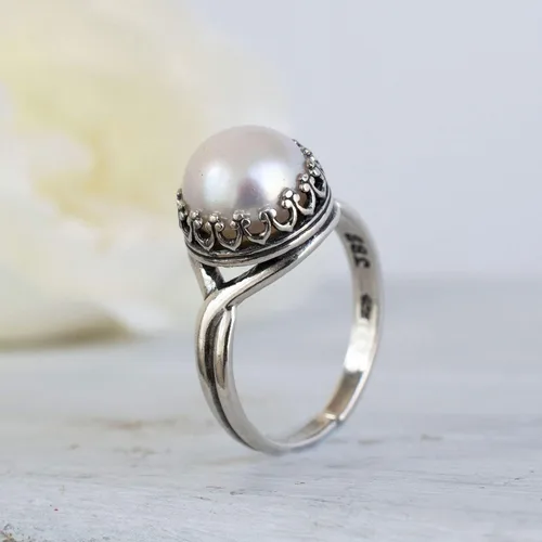 Miniatura 14 de 925 Sterling Silver Gemstone Rings for Women - Anniversary Rings for Women - Sterling Silver Rings for Women - Dainty Sterling Silver Rings