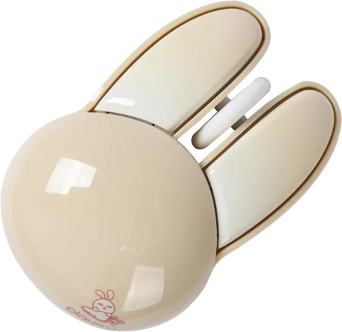 Ratón inalámbrico con forma de conejito Kawaii, portátil, silencioso, ligero, silencioso, inalámbrico, USB, óptico, inalámbrico para PC, laptop,