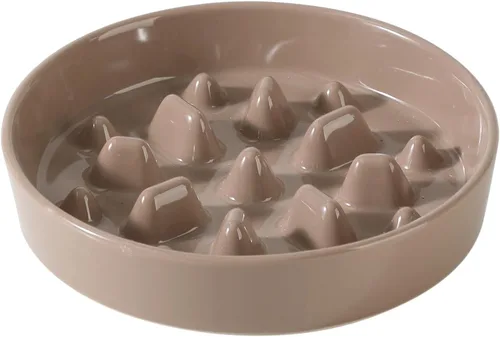 Miniatura 51 de Havniva Tazón de cerámica de 0.9 tazas para perros de alimentación lenta para perros pequeños, alimentador lento para mascotas de 6.1 pulgadas, 1 x