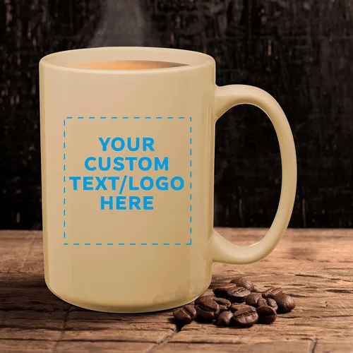 Miniatura 7 de DISCOUNT PROMOS Tazas de café de cerámica grandes personalizadas de 15 onzas, juego de 10/50/100, paquete personalizado a granel, perfecto