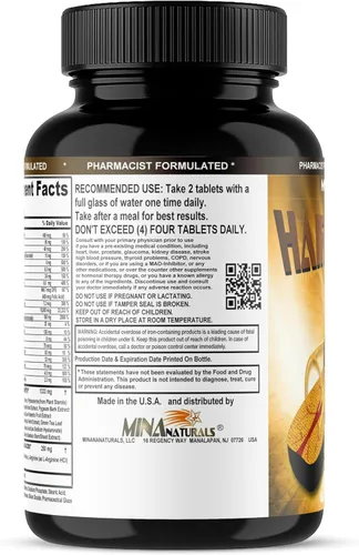 Miniatura 6 de HAIROGAIN DHT Blocker. Apoya el crecimiento del cabello. 10000 mcg de biotina, colágeno y vitaminas para el cabello añadidas. Ayuda a disminuir
