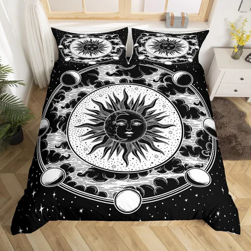 Miniatura 17 de Erosebridal Funda de edredón de leopardo, guepardo, funda de edredón de animales de sabana africana, juego de ropa de cama con estampado de leopardo