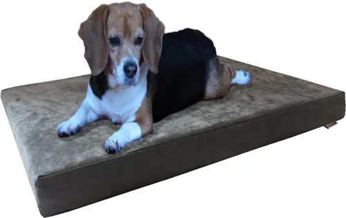 Miniatura 28 de Dogbed4less Cama ortopédica para mascotas con espuma viscoelástica para mascotas medianas y grandes, forro impermeable, funda lavable de microgamuza