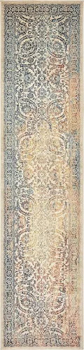 Miniatura 4 de Unique Loom Oslo Collection - Alfombra de corredor beige tradicional botánica envejecida sobre teñida (3 pies x 13 pies)