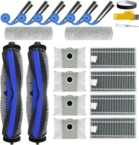 Miniatura 10 de T50 Max Pro Omni - Piezas de repuesto para ECOVACS DEEBOT T50 Max Pro Omni / T50 Max Pro Omni Gen2, robot aspirador 2 cepillos principales, 4