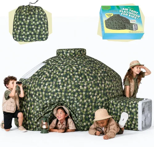 Miniatura 7 de Skywin Tienda de Aire para Niños (77" x 50") Se Construye en 30 Seg, Tiendas para Niños Pequeños de Interior para Juego Imaginativo, Espaciosas