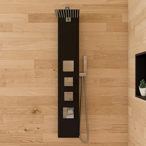 Miniatura 2 de ALFI brand ABSP65B - Panel de ducha, color negro