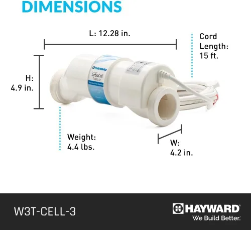 Miniatura 8 de Hayward W3T-Cell-3 TurboCell - Celda de cloración de sal para piscinas enterradas