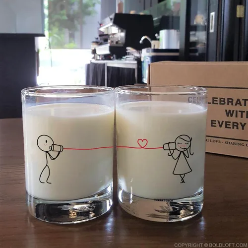 Miniatura 3 de BoldLoft Vasos para beber con texto en inglés «Say I Love You His and Hers», regalos para ella, esposa, novia, pareja para San Valentín, Di te amo