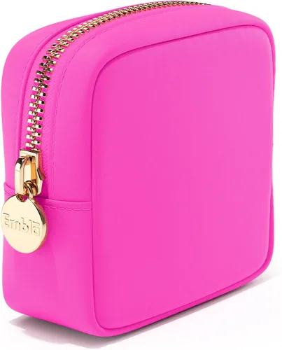 Miniatura 40 de Embla Bolsa de maquillaje de viaje para cosméticos y bolsa de artículos de tocador, bolsa de nailon con cremallera, lindo organizador de maquillaje