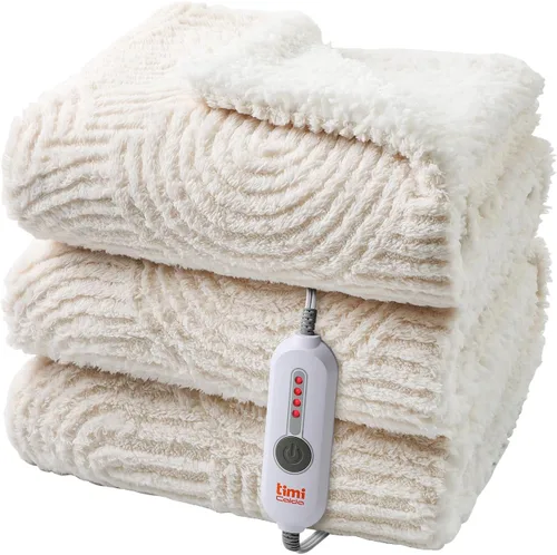 Miniatura 11 de Manta Térmica Eléctrica de Sofá - 50" x 60" Manta Térmica de Jacquard Suave y Acogedora con 4 Niveles de Calor y 4 Horas de Apagado Automático