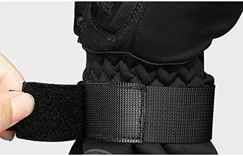 Miniatura 7 de WSSBK - Guantes de ciclismo de invierno, con almohadilla de gel, térmicos, para hombres y mujeres, para deportes al aire libre, guantes de esquí