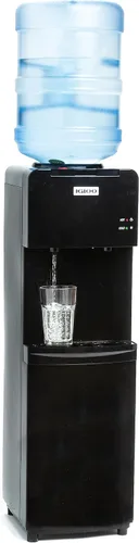 Miniatura 16 de Igloo dispensador de agua con carga superior – Dispensa agua fría y caliente – Negro y acero inoxidable, con capacidad para jarras de 3 y 5 galones