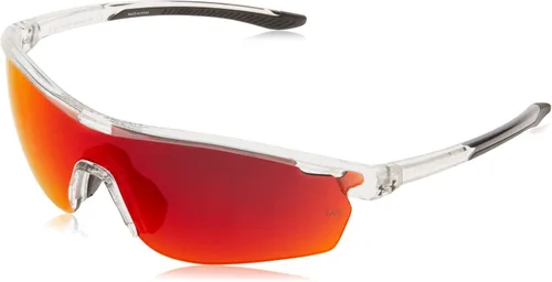Under Armour UA Gametime Jr. Wrap - Lentes de sol para niños y jóvenes, color transparentenegro, 3.898in, 0.039in, Transparentenegro