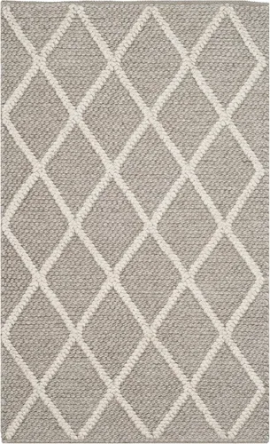 Miniatura 11 de SAFAVIEH Colección Natura - Alfombra decorativa de 2 x 3 pies, gris, hecha a mano de lana y viscosa, ideal para áreas de alto tráfico en entrada