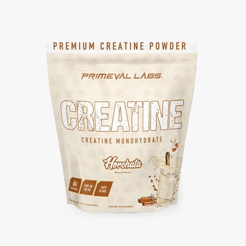 Miniatura 14 de Primeval Labs Clean Creatine Monohydrate Powder Polvo saborizado para fuerza muscular y recuperación Sabores latinos Aqua Fresca Suplemento