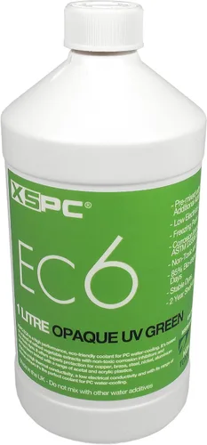 XSPC EC6 - Refrigerante para PC de alto rendimiento, opaco, 33.8 fl oz, verde UV Verde UV opaco