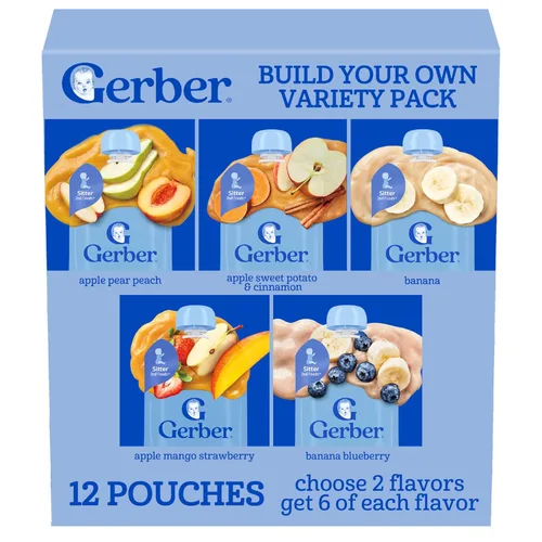 Miniatura 9 de GERBER NATURAL PARA BEBÉ 2nd Foods Manzana Mango Fresa 6(4x3.5oz)