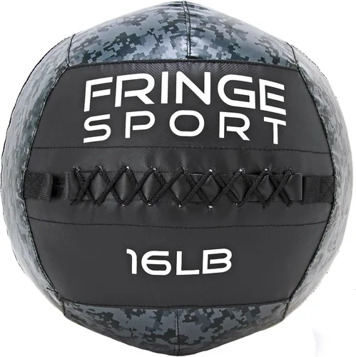 FringeSport Pelota medicinal de camuflaje digital/pelota pesada extra duradera para fuerza y acondicionamiento, entrenamiento pliométrico y básico,