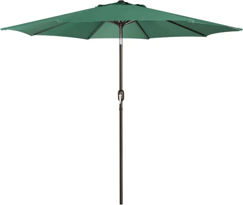 Miniatura 16 de Blissun - Sombrilla de aluminio para patio al aire libre de 9 pies, sombrilla de mesa para exteriores, sombrilla de jardín, sombrilla de mercado