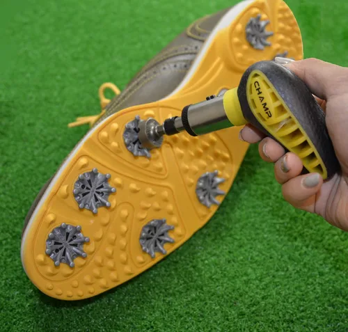 Miniatura 4 de Champ Llave Maxpro de picos de golf, negro y amarillo
