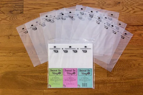Miniatura 6 de Fundas interiores de 50 LP antiestáticas cuadradas para discos de vinilo de 33 rpm, 12 pulgadas, proporcionan a tu colección LP la protección