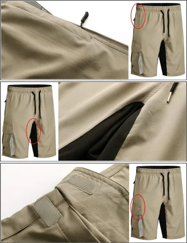 Miniatura 2 de Mr.Stream Pantalones cortos de carga elásticos con múltiples bolsillos y secado rápido para hombre